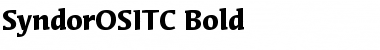 SyndorOSITC Font