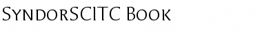 SyndorSCITC Book Font