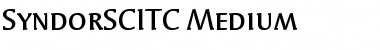 SyndorSCITC Medium Font