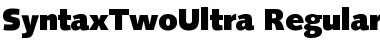 SyntaxTwoUltra Font