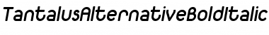 Download TantalusAlternativeBoldItalic Font
