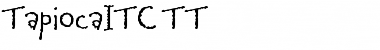 TapiocaITC TT Regular Font