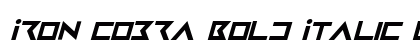 Iron Cobra Bold Italic Bold preview