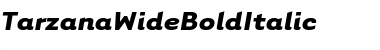 Download TarzanaWideBoldItalic Font Download TarzanaWideBoldItalic Font