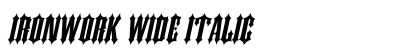 Ironwork Wide Italic Preview