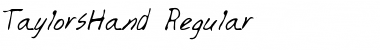 TaylorsHand Regular Font