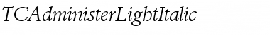 TCAdministerLightItalic Font