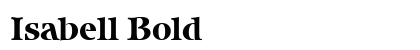 Isabell Bold preview