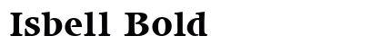 Isbell Bold preview