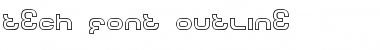 Tech Font Outline Font