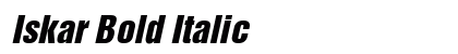 Iskar Bold Italic Preview