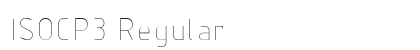 ISOCP3 Regular preview