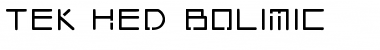 TEK HED BOLIMIC Font