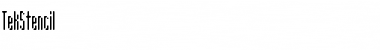 Download TekStencil Font Download TekStencil Font