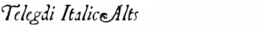 Telegdi ItalicAlts Font