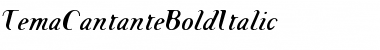 TemaCantante Bold Font