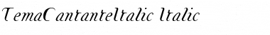 Download TemaCantanteItalic Font