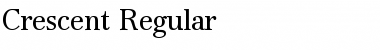 Crescent Regular Font