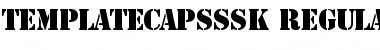 TemplateCapsSSK Font