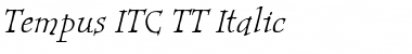 Tempus ITC TT Italic Font