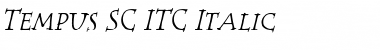 Tempus SC ITC Italic Font