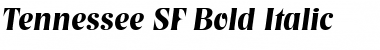 Tennessee SF Bold Italic Font