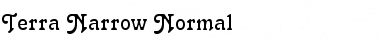 Terra Narrow Normal Font