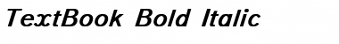 TextBook Bold Italic Font