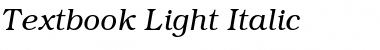 Textbook Italic Font