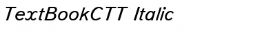 TextBookCTT Italic Font