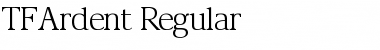 TFArdent Regular Font TFArdent Regular Font