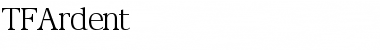 TFArdent Regular Font TFArdent Regular Font