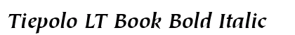 Tiepolo LT Book Bold Italic Preview