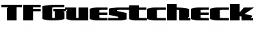 TFGuestcheck Heavy Font