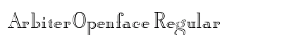 ArbiterOpenface Regular