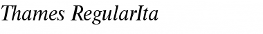 Thames-RegularIta Regular Font