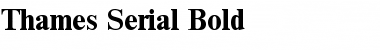 Thames-Serial Bold Font