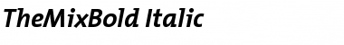 TheMixBold-Italic Font