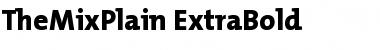 TheMixPlain-ExtraBold Font