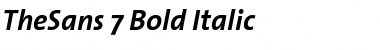 TheSans Bold Italic Font
