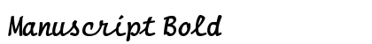 Manuscript Bold preview