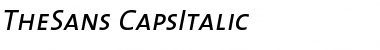 TheSans-CapsItalic Font