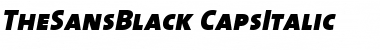 Download TheSansBlack-CapsItalic Font