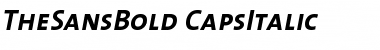 TheSansBold-CapsItalic Font