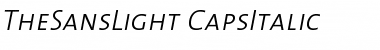 TheSansLight-CapsItalic Font