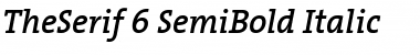 TheSerif SemiBold Italic Font