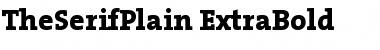 TheSerifPlain-ExtraBold Font