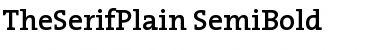 TheSerifPlain-SemiBold Semi Bold Font