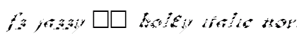 FZ JAZZY 33 HOLEY ITALIC Normal preview