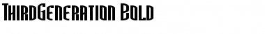 ThirdGeneration Bold Font